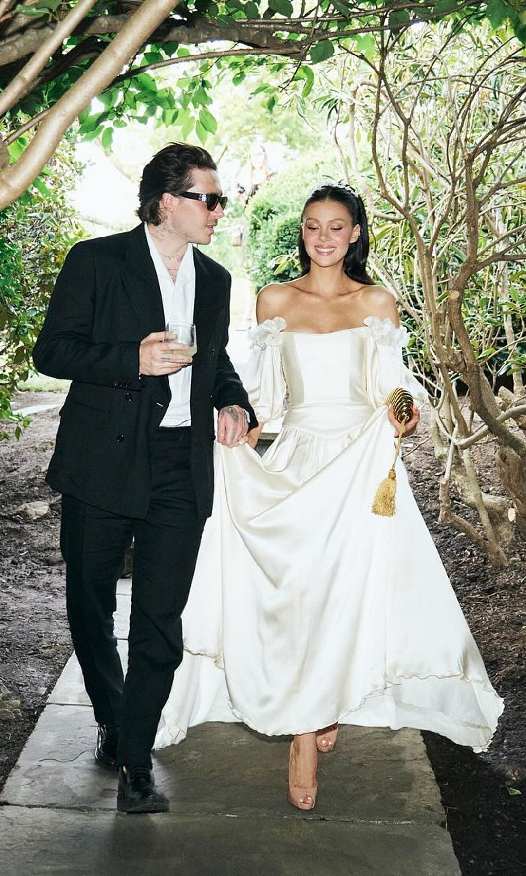 Nicola wore her mother's wedding dress for the vow renewal ceremony
