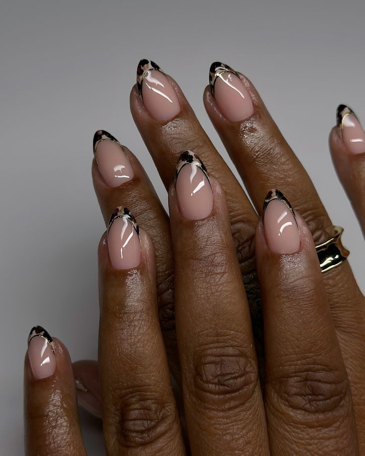 tortie nail art 