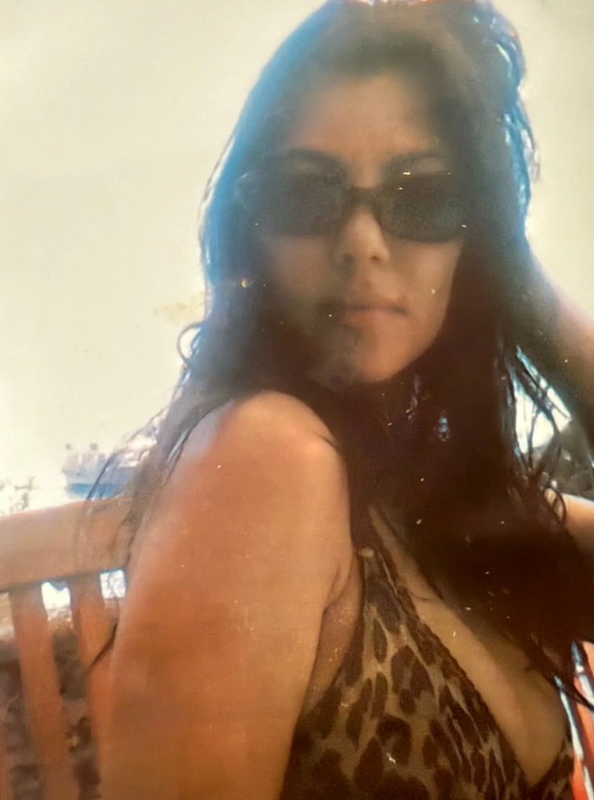 This isn’t Kourtney’s first edgy fashion moment of the summer. 