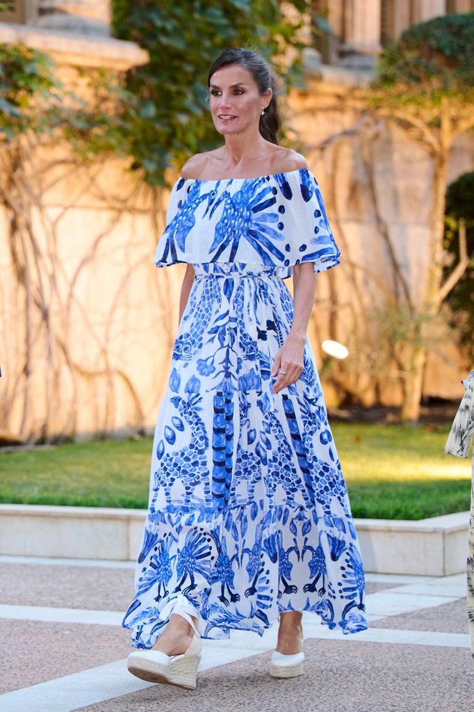 queen letizia blue dress