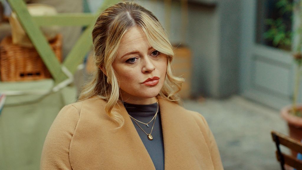 close-up of blonde woman