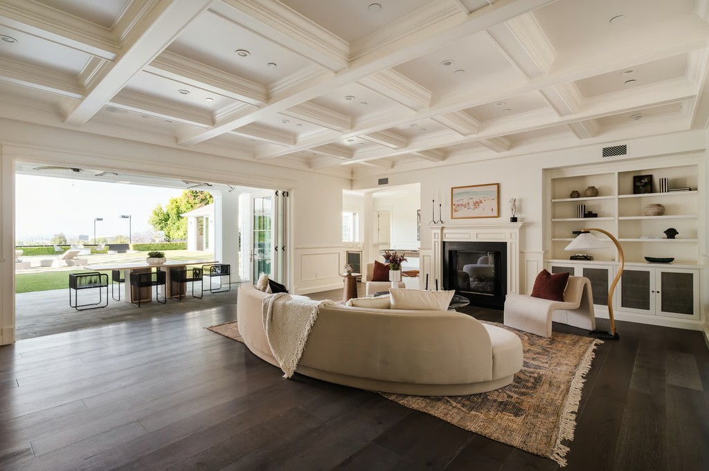 Inside the living area of Vanessa Lachey's new home