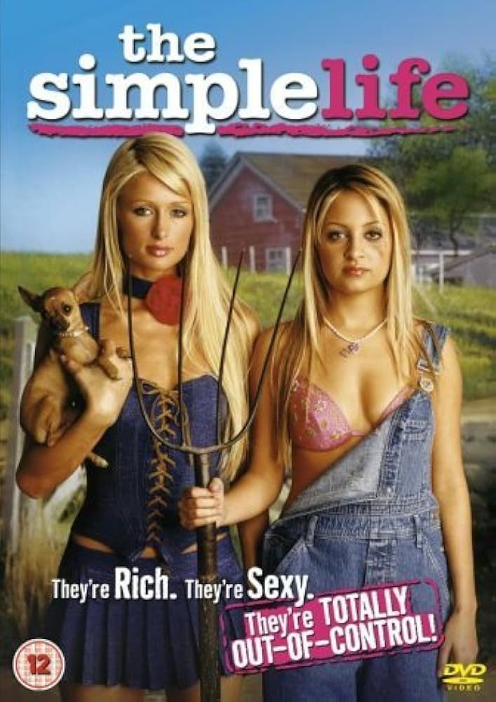 Paris and Nicole's cover image for season 1 of The Simple Life