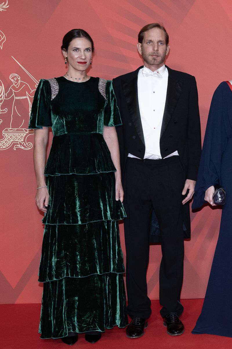 Tatiana Santo Domingo and Andrea Casiraghi attend the Gala evening at Grimaldi Forum during the Monaco National Day on November 19, 2024 in Monaco, Monaco.