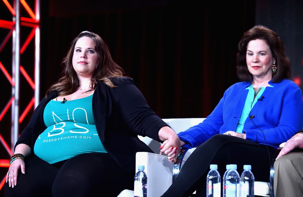 Whitney Thore, Founder of No Body Shame Campaign and Barbara Thore speak onstage during TCL's 'My Big Fat Fabulous Life' panel 