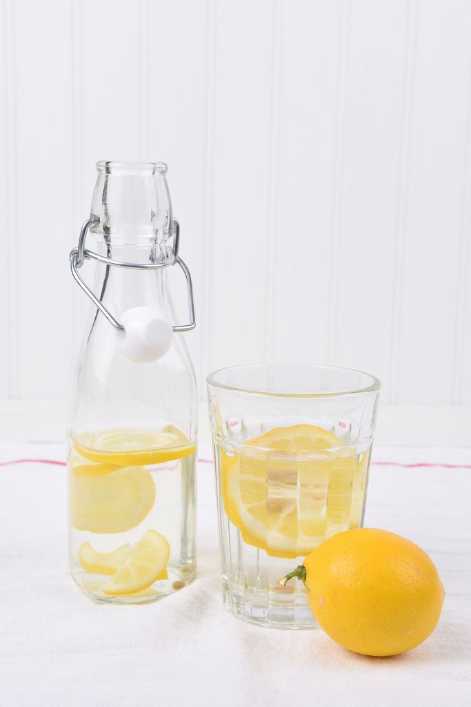 Swap flavoured water with sparkling and a slice of lemon