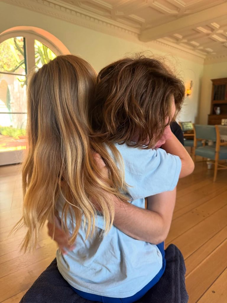 Sailor and his sister Lula - who looked emotional ahead of the big change 