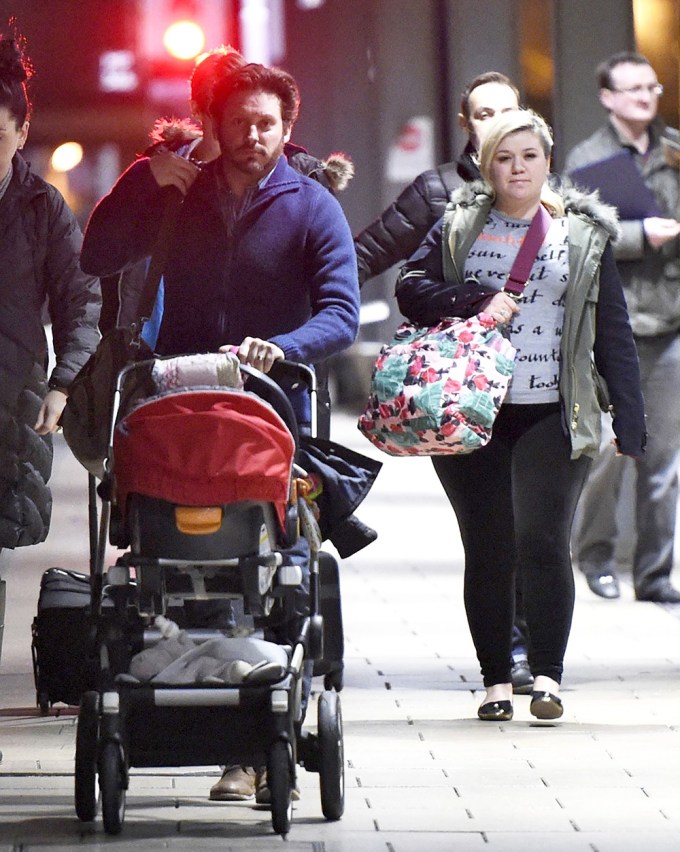 2015: Kelly & Brandon Walk With Their Daughter