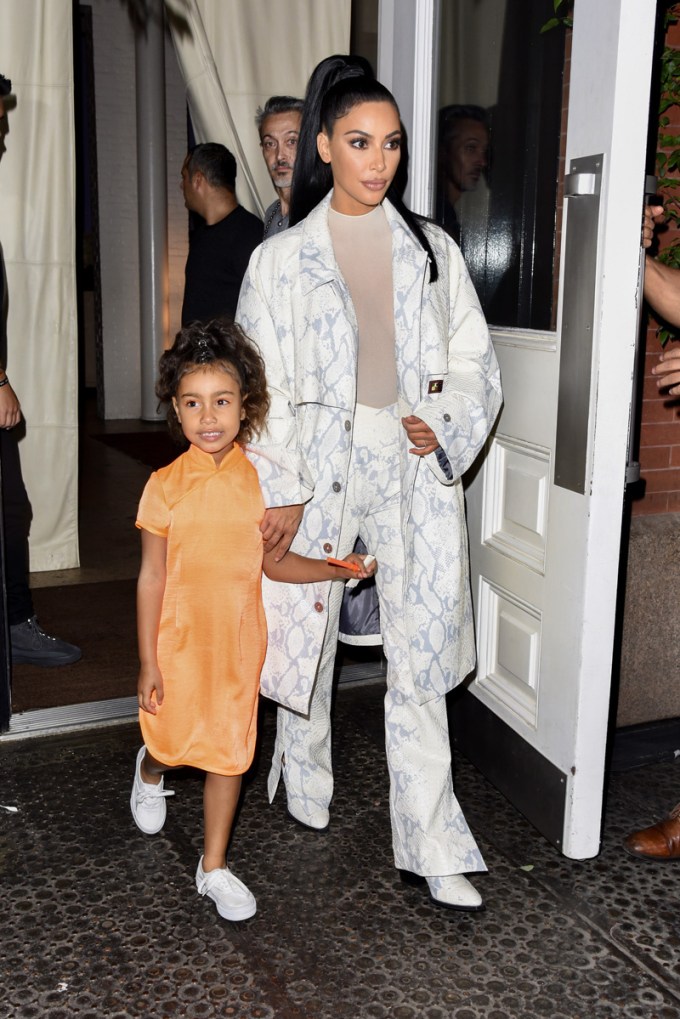 Kim Kardashian & North West In New York