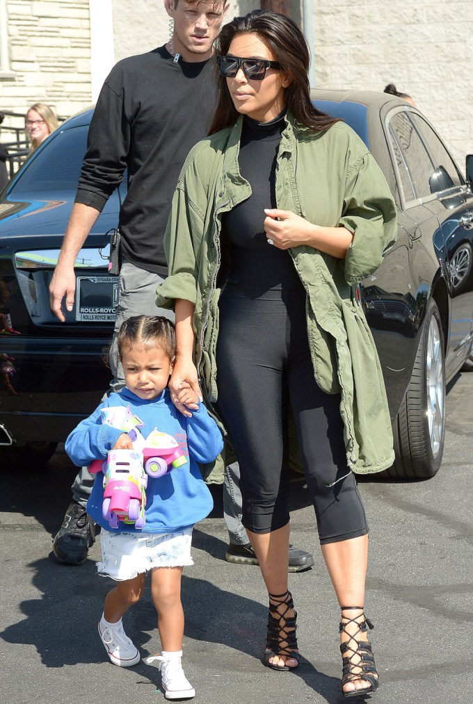 Kim Kardashian & North West Go Roller Skating