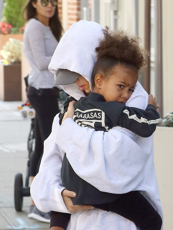 Kim Kardashian Carrying North West