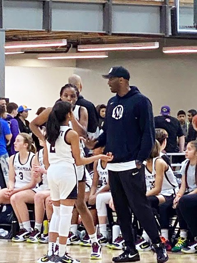 Kobe & Gianna Bryant At Mamba Sports Academy