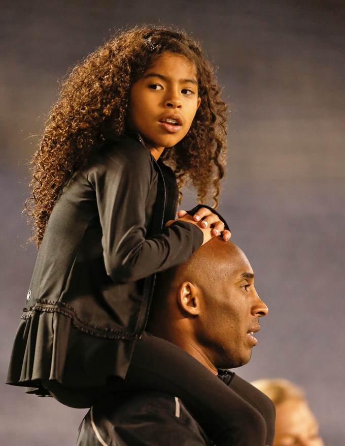 Jobe Bryant & Gigi Watch Soccer