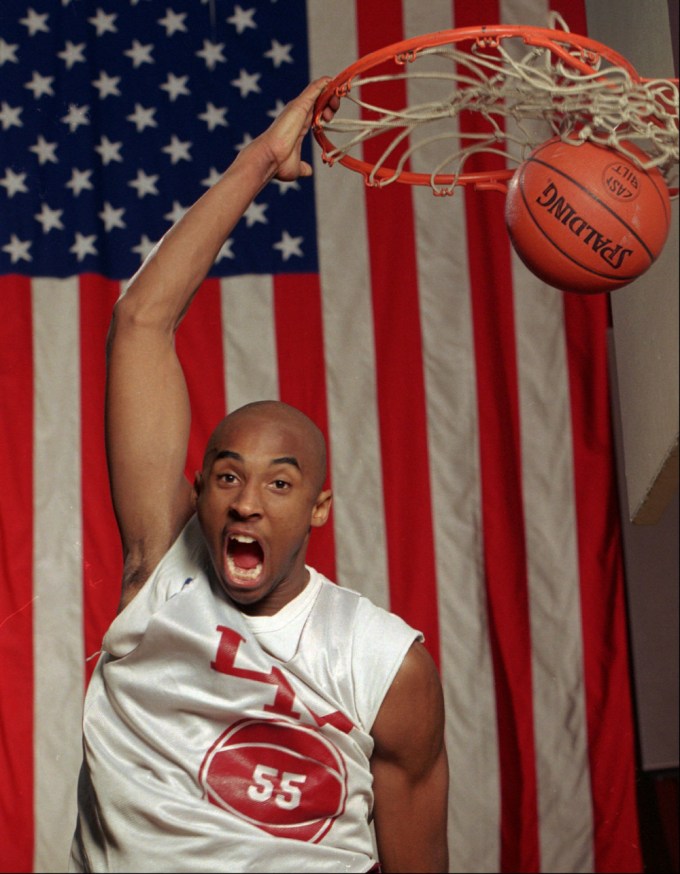 Kobe Bryant at the beginning of his career