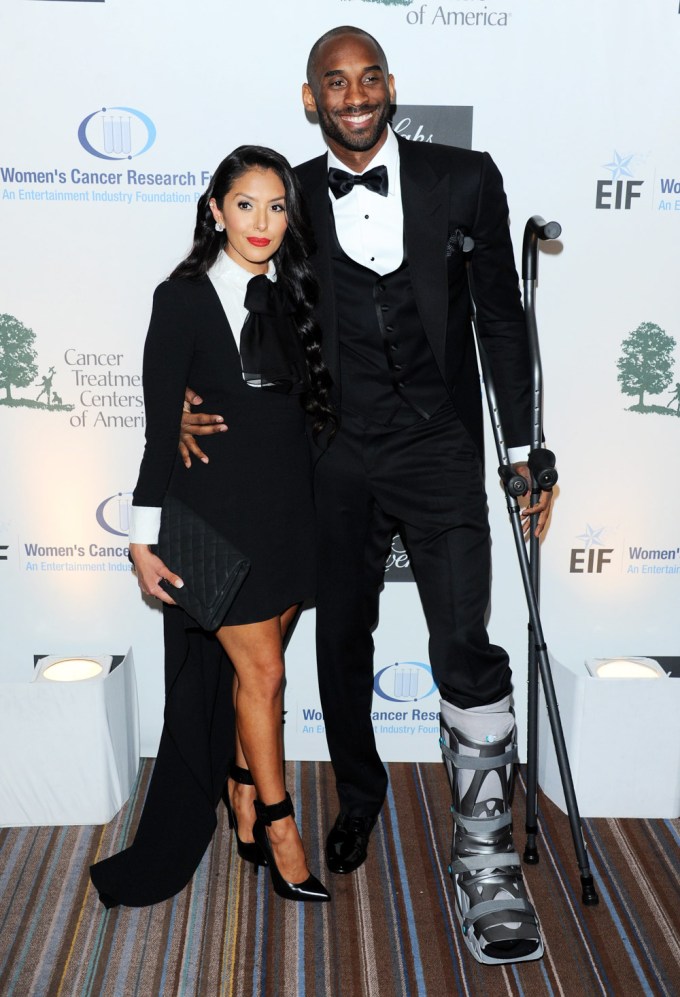 Kobe Bryant happy with his wife Vanessa
