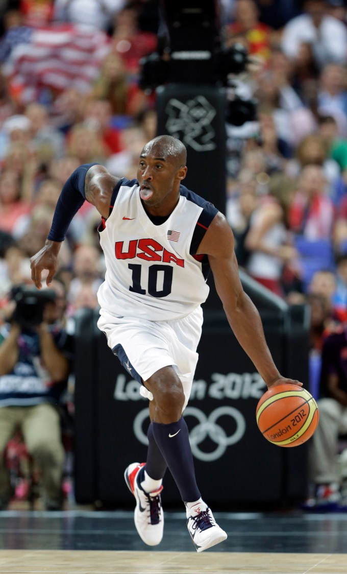 Kobe Bryant at the London Olympics in 2012