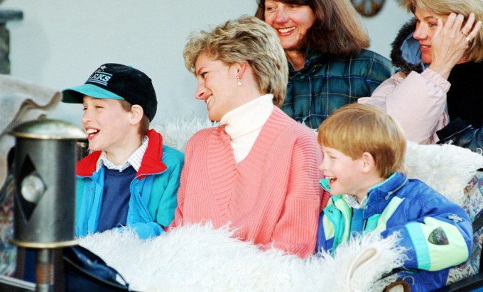 The Royal Family Takes A Skiing Holiday In Lech, Austria – 1994