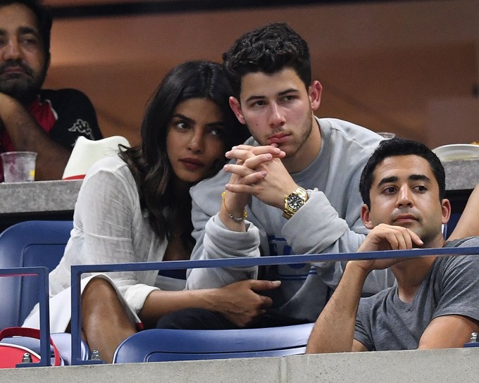 Priyanka Chopra and Nick Jonas At The US Open