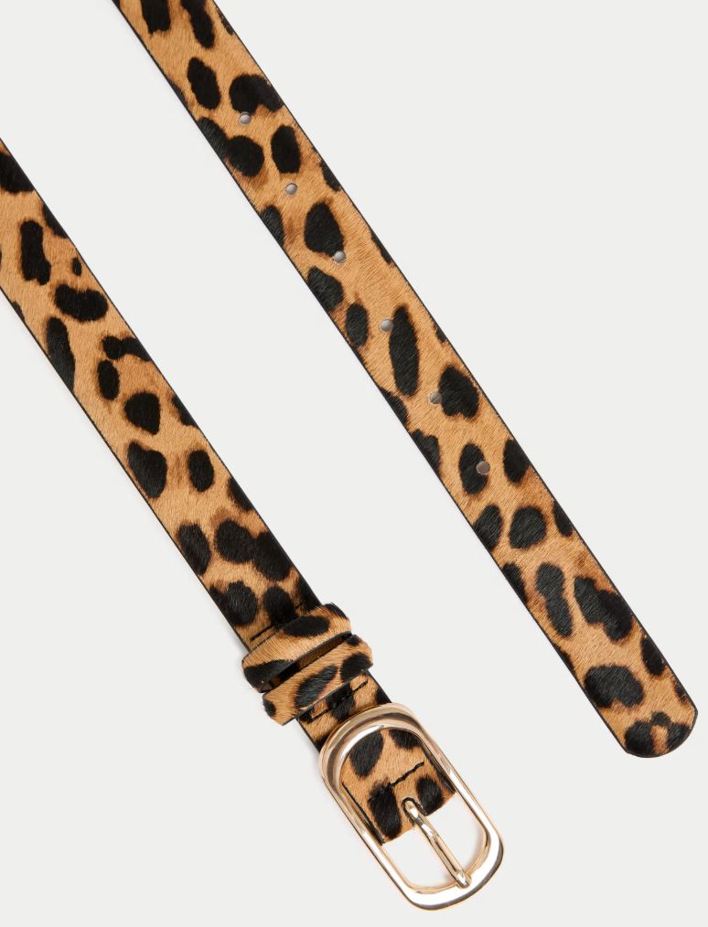 M&S Leopard Slim Jeans Belt