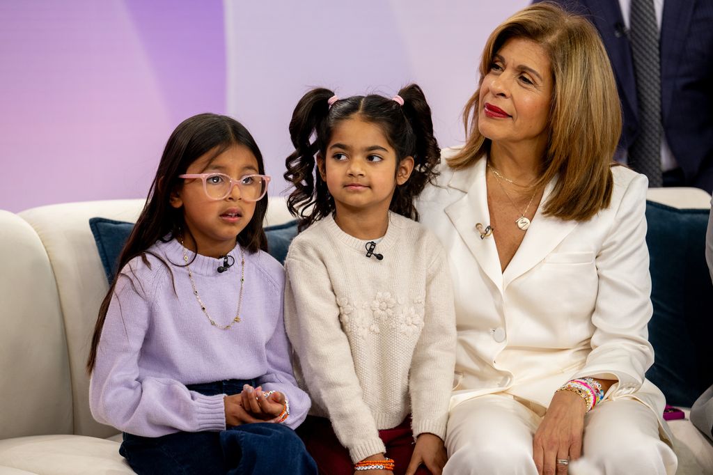 Hoda Kotb with daughters Hope and Haley Joy on Wednesday, January 10, 2025
