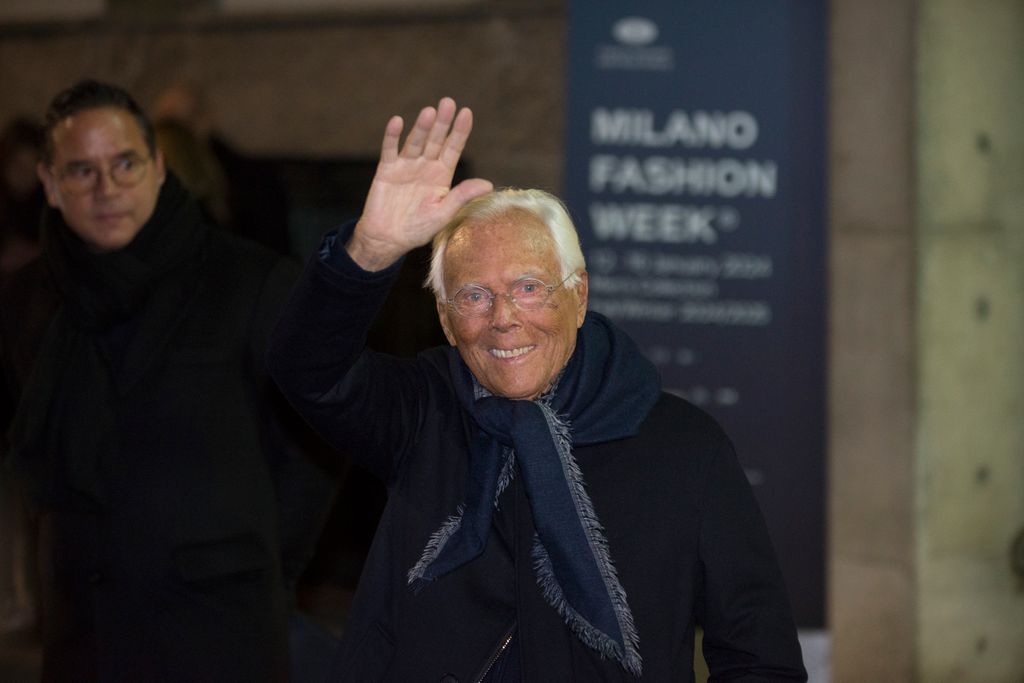 giorgio armani waving
