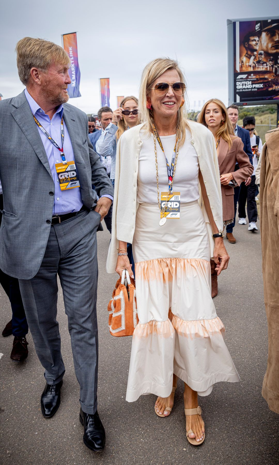 King Willem-Alexander of The Netherlands and Queen Maxima of The Netherlands at the Dutch Grand Prix 