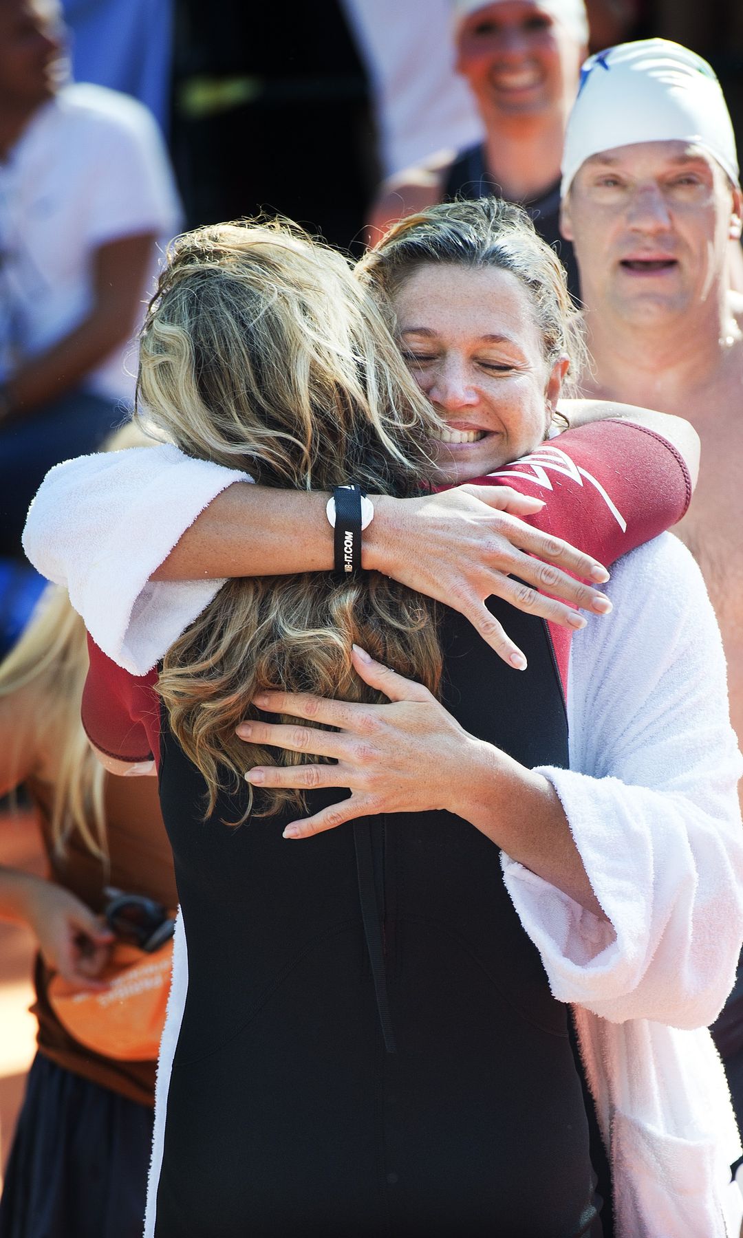 Queen Maxima completing the Amsterdam City Swim in 2012