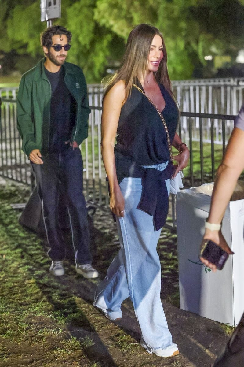 Sofia Vergara was spotted with businessman Douglas Chabbott as they left an Oasis concert in Pasadena, California. 