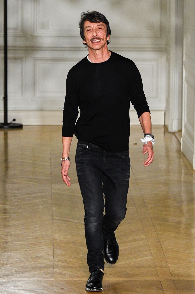 Pierpaolo Piccioli is seen on the runway during the Valentino show as part of the Paris Fashion Week Womenswear Fall/Winter 2017/2018  on March 5, 2017 in Paris, France.  (Photo by Peter White/Getty Images)