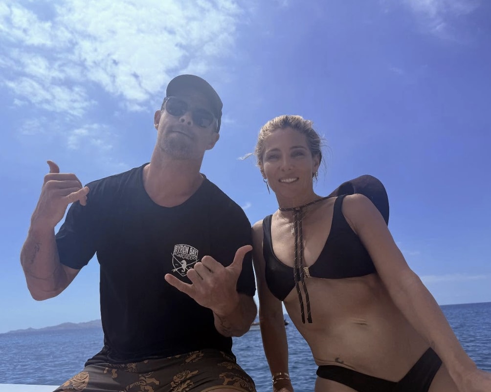 Hemsworth and Pataky took some solo photos too