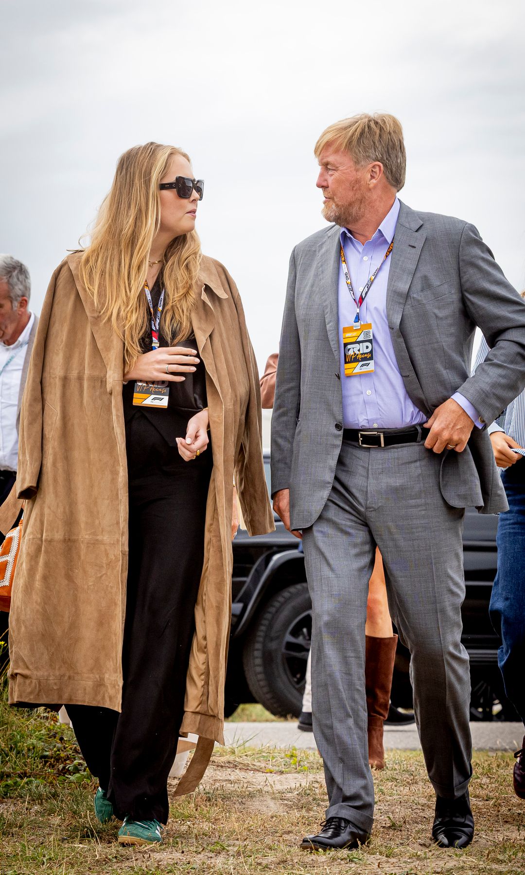 Princess Amalia of The Netherlands and King Willem-Alexander of The Netherlands at the Dutch Grand Prix