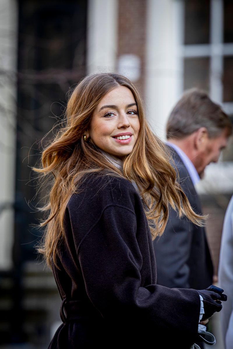 Princess Alexia of The Netherlands during a photo session in the city center on November 29, 2024 in Amsterdam, Netherlands