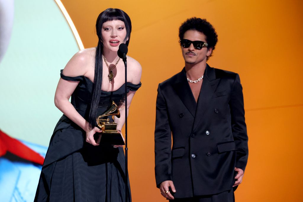 Lady Gaga during the 67th Annual GRAMMY Awards at Crypto.com Arena on February 02, 2025 in Los Angeles, California