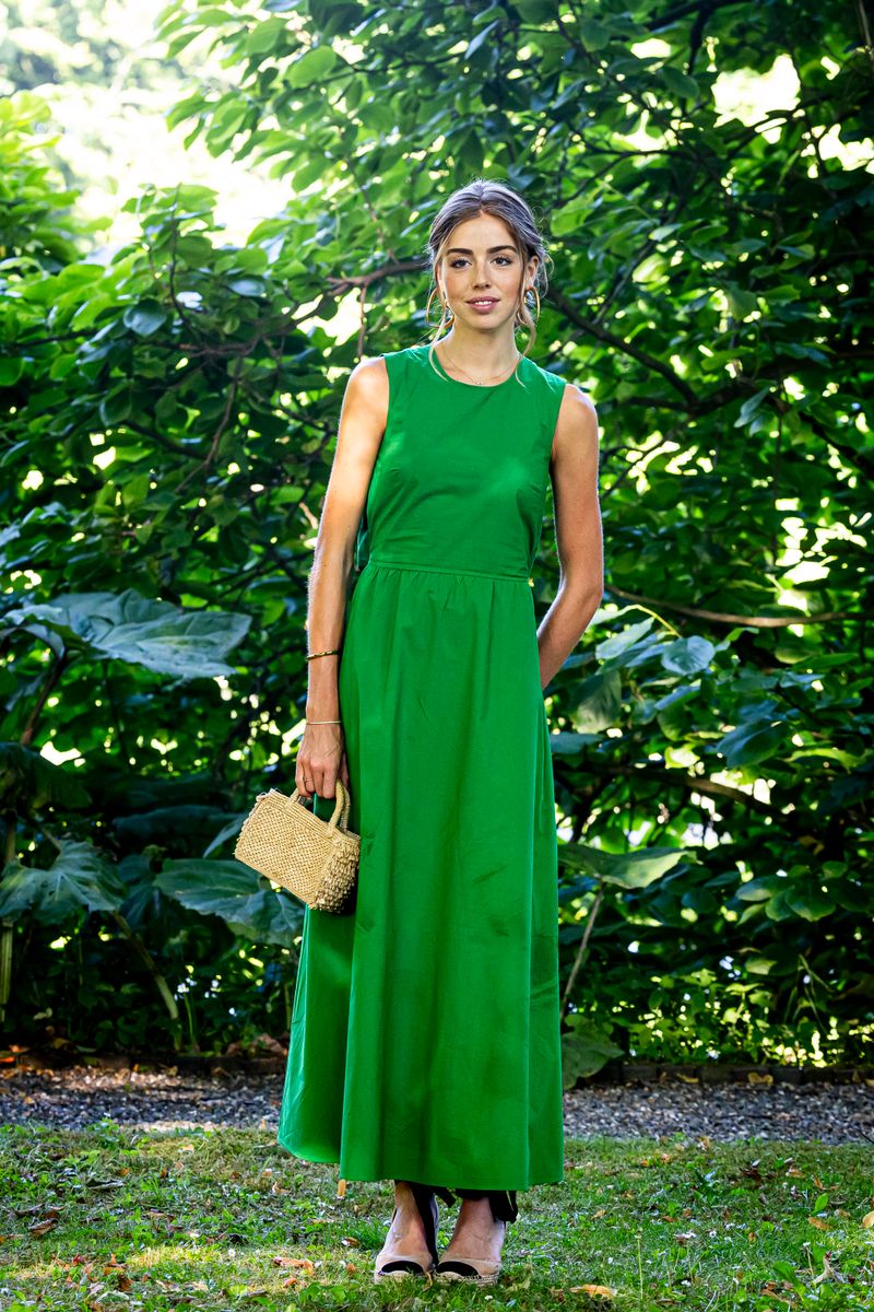 Princess Alexia of The Netherlands poses for the media at Huis ten Bosch Palace on June 30, 2025 in The Hague, Netherlands