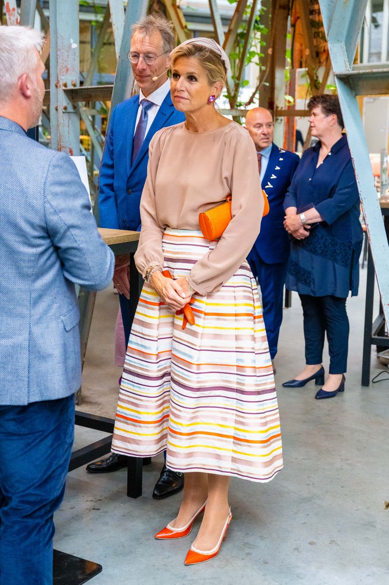 Queen Maxima at the opening of Waste-Free Week. Veghel, the Netherlands. 