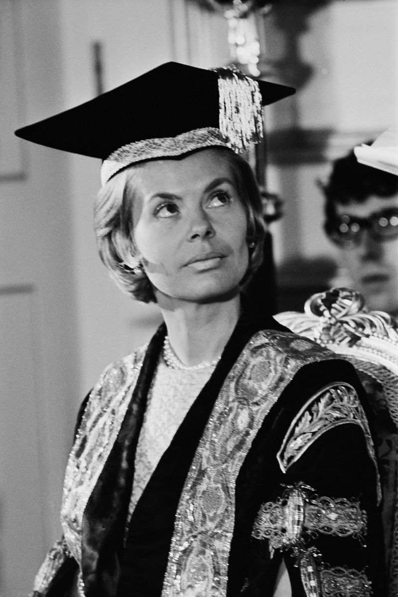 The Duchess of Kent in her role as the Chancellor of Leeds University, Leeds, UK, 25th October 1967. 