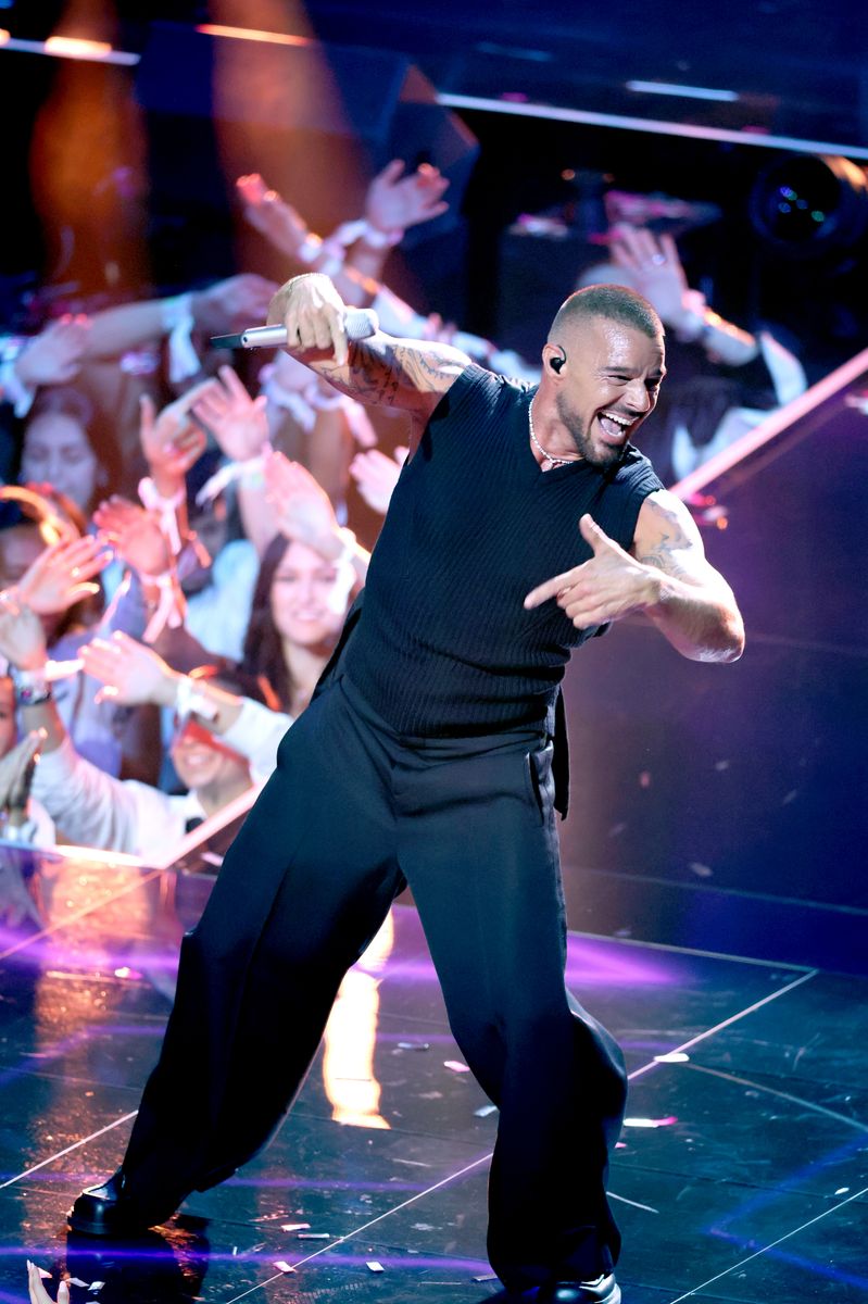 Ricky Martin performs during the 2025 MTV Video Music Awards
