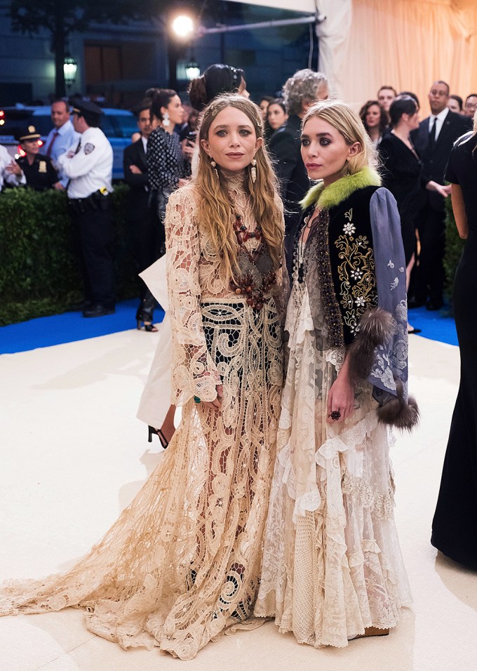 Ashley Olsen and Mary-Kate Olsen At The 2017 MET Gala