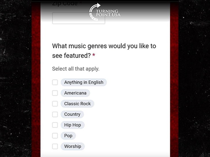 turning point usa music options sub
