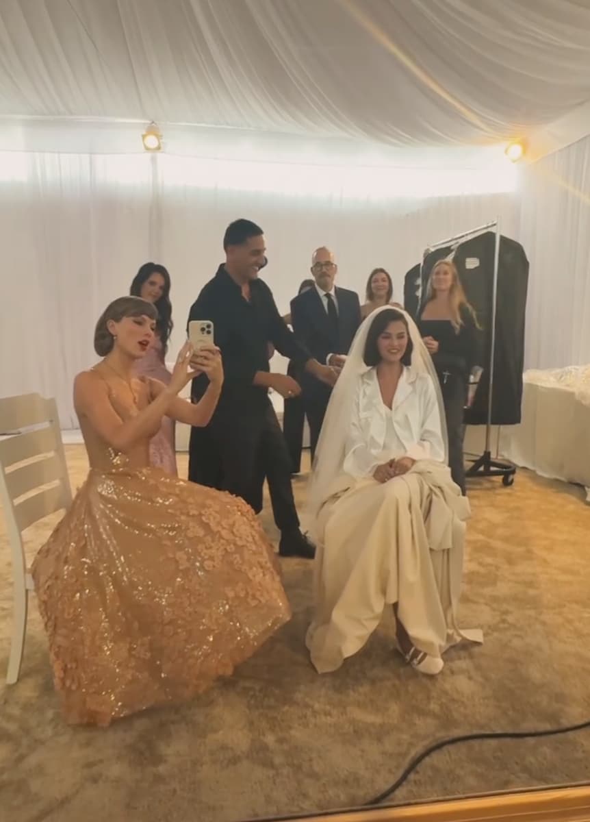 Selena Gomez has given fans a rare glimpse into her wedding day, sharing intimate moments with longtime friend Taylor Swift
