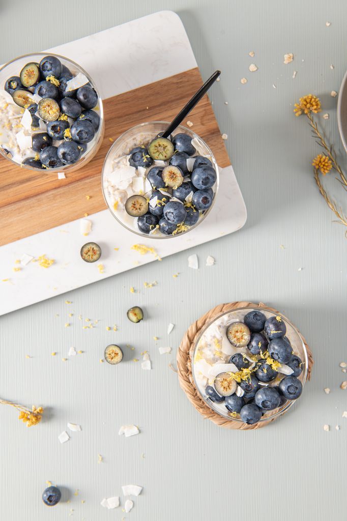 Swap ice cream for coconut yoghurt and berries