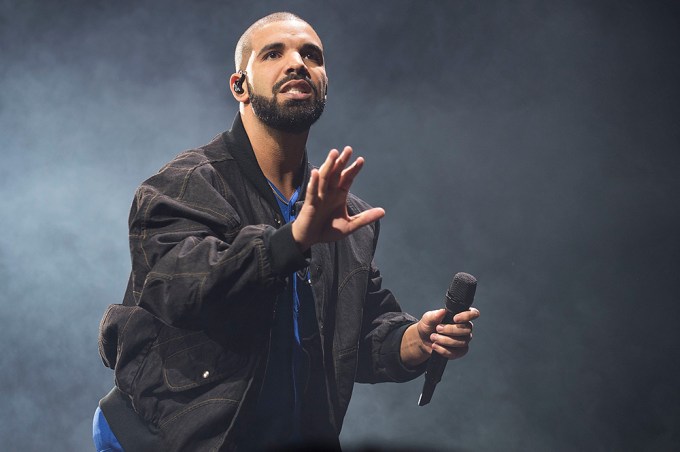 Drake on stage in Toronto