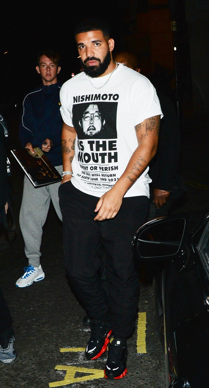 Drake Seen Leaving Playboy Club in London