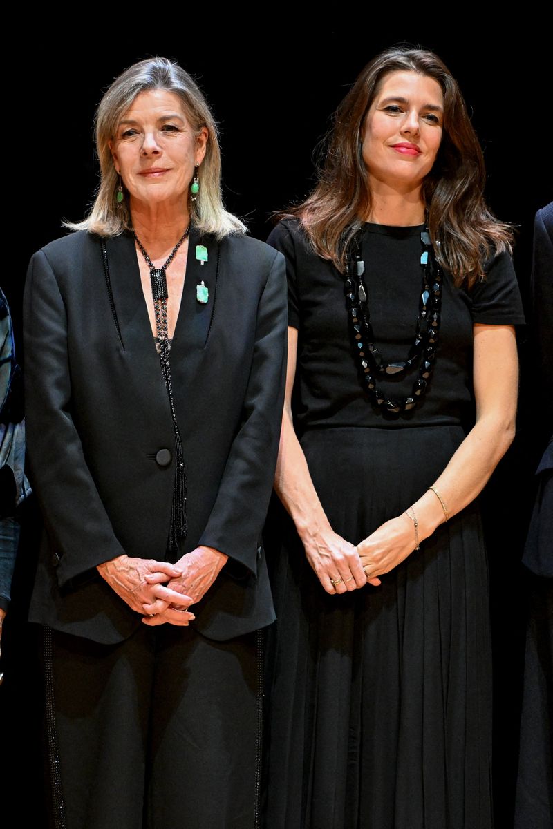 Caroline of Monaco and her daughter Charlotte Casiraghi made a striking appearance together at the Prince Pierre Awards