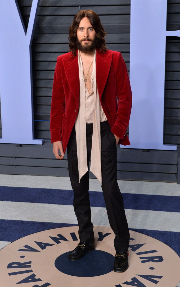 Jared Leto at the Vanity Fair Oscar Party