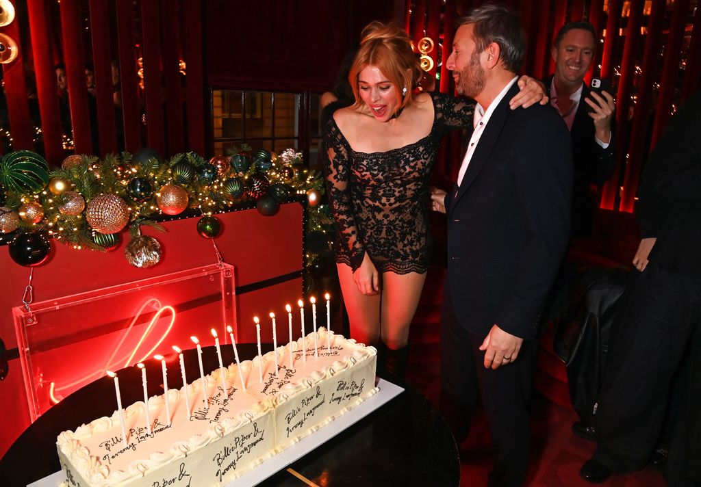 The occasion was Billie Piper's birthday