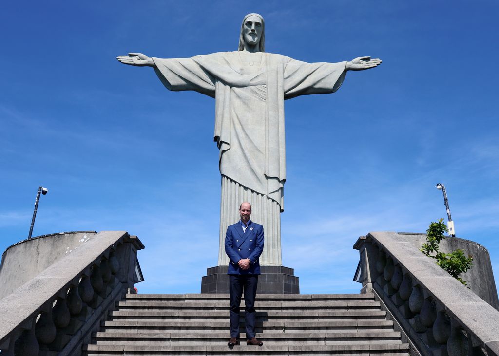 Prince William meets the 2025 Earthshot Prize Finalists at Christ the Redeemer during day three of his visit to Brazil