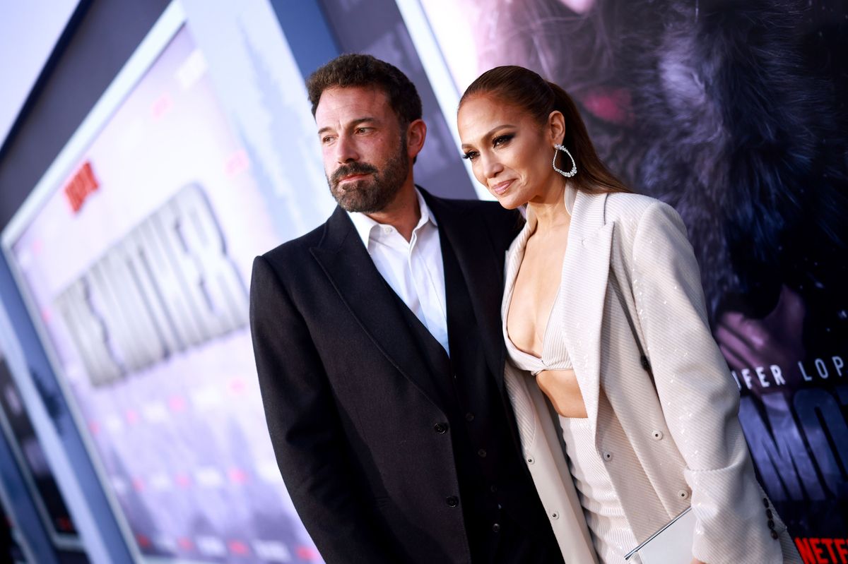 Ben Affleck and Jennifer Lopez attend "The Mother" Los Angeles Premiere Event at Westwood Village on May 10, 2023 in Los Angeles,