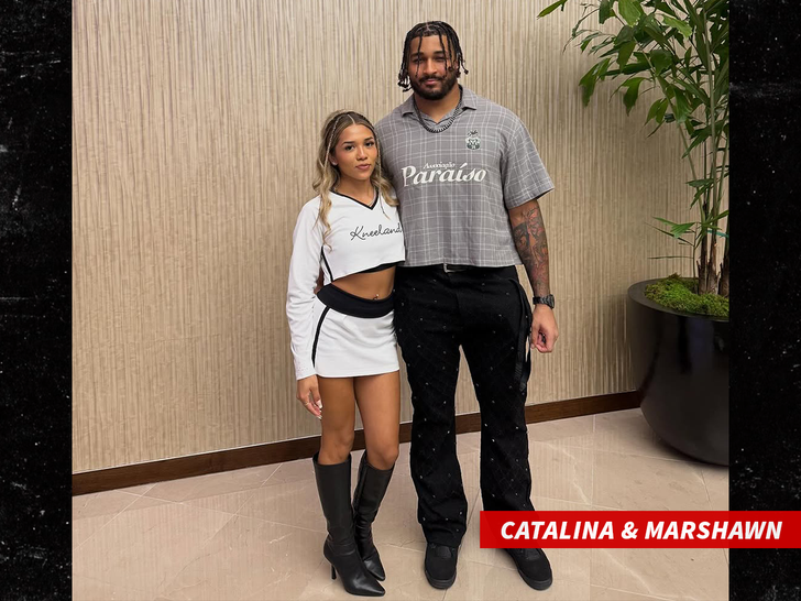 Catalina Mancera and Marshawn Kneeland. sub instagram swipe