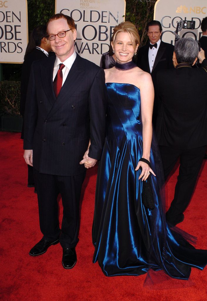 Danny Elfman and Bridget Fonda at the Golden Globes